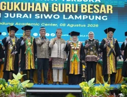 Ketua DPRD Kota Metro Ria Hartini Hadiri Momen Pengukuhan Guru Besar UIN Jurai Siwo Lampung